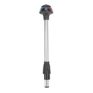 Ozark Trail 3 Pin Marine Red and Green Bi-Color Boat Pole Bow Light with Task Light Ozark Trail 3 Pin Marine Red and Green Bi-Color Boat Pole Bow Light with Task Light