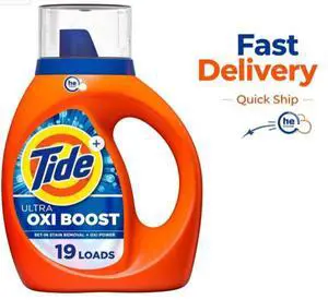 Tide Laundry Detergent Liquid with Ultra Oxi Boost, Advanced Stain Remover, 27 fl oz, 19 Loads Tide Laundry Detergent Liquid with Ultra Oxi Boost, Advanced Stain Remover, 27 fl oz, 19 Loads