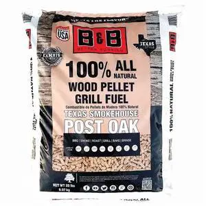 B&B Post Oak Charcoal Smoking Pellets 20LB B&B Post Oak Charcoal Smoking Pellets 20LB