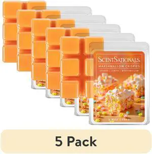 Scentsationals Marshmallow Crispies Wax Melts, 2.5oz (6-Cubes), 5 Pack Scentsationals Marshmallow Crispies Wax Melts, 2.5oz (6-Cubes), 5 Pack