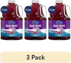 Ocean Spray® Cran-Grape® Cranberry Grape Juice Drink, 101.4 fl oz Bottle (Pack of 3) Ocean Spray® Cran-Grape® Cranberry Grape Juice Drink, 101.4 fl oz Bottle (Pack of 3)