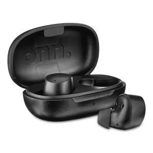 Onn Black Bluetooth Earphones with Charging Case and Touch Control Onn Black Bluetooth Earphones with Charging Case and Touch Control