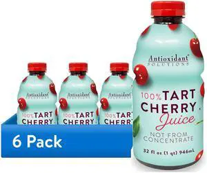Antioxidant Solutions Tart Cherry Juice, Not from Concentrate, 32 fl oz (6 Pack) Antioxidant Solutions Tart Cherry Juice, Not from Concentrate, 32 fl oz (6 Pack)