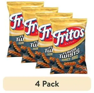 Fritos Flavor Twists Honey BBQ Flavor Corn Snacks, 9.25 Ounce Bag (Pack of 4) Fritos Flavor Twists Honey BBQ Flavor Corn Snacks, 9.25 Ounce Bag (Pack of 4)