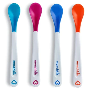 Munchkin White Hot Safety Baby Spoons, BPA Free, 4 Pack, Polypropylene Munchkin White Hot Safety Baby Spoons, BPA Free, 4 Pack, Polypropylene