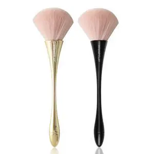 2Pcs Nail Dust Brush Cleaner for Acrylic, Dip Powder, Makeup, Blush, Large Manicure Clean Up Tool, Gold+Black 2Pcs Nail Dust Brush Cleaner for Acrylic, Dip Powder, Makeup, Blush, Large Manicure Clean Up Tool, Gold+Black
