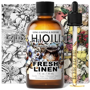 HIQILI Fresh Linen Fragrance Oil for Laundry Dryer Balls, 1 Fl Oz HIQILI Fresh Linen Fragrance Oil for Laundry Dryer Balls, 1 Fl Oz
