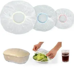3rd Upgraded Plastic Bowl Covers, 100PCS, 3 Sizes, Elastic, Food Grade, Reusable for Bread Proofing 3rd Upgraded Plastic Bowl Covers, 100PCS, 3 Sizes, Elastic, Food Grade, Reusable for Bread Proofing