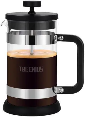 French Press Coffee Maker 21 oz Thickened Borosilicate Glass French Press Coffee Maker 21 oz Thickened Borosilicate Glass