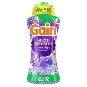 Gain In-Wash Laundry Scent Booster Beads, Long-Lasting Fresh Scent, All Day Freshness and Odor Protection, Moonlight Breeze, 12.2 oz (Packaging May Vary) Gain In-Wash Laundry Scent Booster Beads, Long-Lasting Fresh Scent, All Day Freshness and Odor Protection, Moonlight Breeze, 12.2 oz (Packaging May Vary)