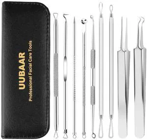 9-Piece Blackhead Remover and Pimple Extractor Kit 9-Piece Blackhead Remover and Pimple Extractor Kit