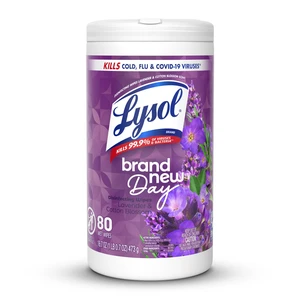Lysol Disinfecting Wipes Lavender, Multi-Surface Cleaner, 80Ct Lysol Disinfecting Wipes Lavender, Multi-Surface Cleaner, 80Ct