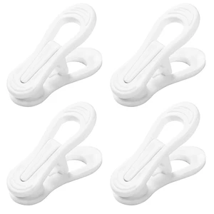 Otylzto 20PCS White Plastic Multi-Purpose Hanger Clips Otylzto 20PCS White Plastic Multi-Purpose Hanger Clips