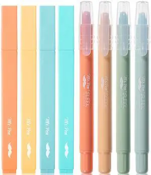 Mr. Pen Aesthetic Highlighters and Gel Highlighters, 8 Pack Mr. Pen Aesthetic Highlighters and Gel Highlighters, 8 Pack