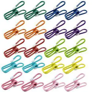 20 Pack Bag Clips 2.2Inch (55mm) 20 Pack Bag Clips 2.2Inch (55mm)