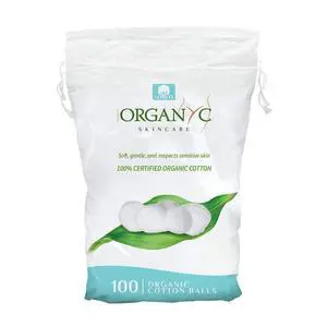 Organyc 100% Organic Cotton Balls for Sensitive Skin, 100 Count Organyc 100% Organic Cotton Balls for Sensitive Skin, 100 Count