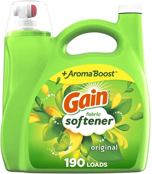 Gain Liquid Laundry Fabric Softener & Conditioner, Original Scent, 140 fl oz, 190 Loads Gain Liquid Laundry Fabric Softener & Conditioner, Original Scent, 140 fl oz, 190 Loads
