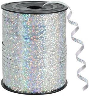 BEISHIDA 500 Yards Silver Curling Crimped Ribbon, Shiny Metallic Balloon String for Gift Wrapping, Birthday Party, Festival, Art Craft Decor, Florist Flowers BEISHIDA 500 Yards Silver Curling Crimped Ribbon, Shiny Metallic Balloon String for Gift Wrapping, Birthday Party, Festival, Art Craft Decor, Florist Flowers
