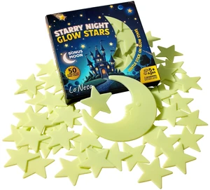 Big & Bright Starry Night Glow Stars Extra Large Extra Strong Glow for Walls & Ceilings with Safe Mounting Putty Included Big & Bright Starry Night Glow Stars Extra Large Extra Strong Glow for Walls & Ceilings with Safe Mounting Putty Included