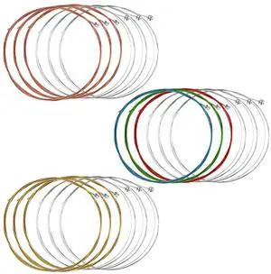 3 Sets Acoustic Classical Guitar 6-String Bronze Replacement Strings with Small Ball Ends Steel (Color Brass) 3 Sets Acoustic Classical Guitar 6-String Bronze Replacement Strings with Small Ball Ends Steel (Color Brass)