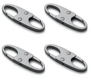 Zelin Anti Theft Zipper Clips Carabiner, 4-Pack, Grey Zelin Anti Theft Zipper Clips Carabiner, 4-Pack, Grey