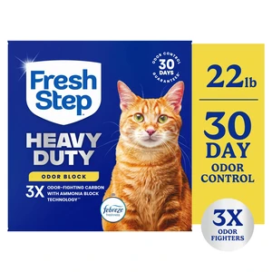 Fresh Step Heavy Duty Odor Block Multi-Cat Clumping Cat Litter, Febreze Freshness Scent, 22 lb Box Fresh Step Heavy Duty Odor Block Multi-Cat Clumping Cat Litter, Febreze Freshness Scent, 22 lb Box