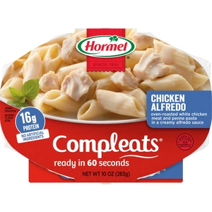 HORMEL COMPLEATS Chicken Alfredo 10oz Plastic Tray, Pack of 6, Shelf-Stable HORMEL COMPLEATS Chicken Alfredo 10oz Plastic Tray, Pack of 6, Shelf-Stable