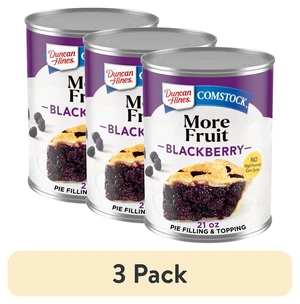 Duncan Hines Comstock More Fruit Blackberry Pie Filling and Topping 21oz (3 Pack) Duncan Hines Comstock More Fruit Blackberry Pie Filling and Topping 21oz (3 Pack)