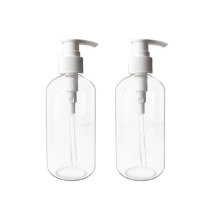 2 Pack Empty Plastic Bottles with Pump Dispenser, 8 oz, Clear/White, Refillable Containers for Body Wash, Moisturizer, Face Cream, Liquid Soap 2 Pack Empty Plastic Bottles with Pump Dispenser, 8 oz, Clear/White, Refillable Containers for Body Wash, Moisturizer, Face Cream, Liquid Soap