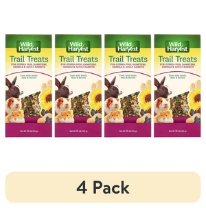 Wild Harvest 4 Pack Trail Treats for Guinea Pigs, Hamsters, Gerbils & Adult Rabbits Wild Harvest 4 Pack Trail Treats for Guinea Pigs, Hamsters, Gerbils & Adult Rabbits