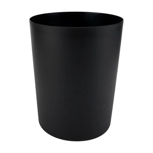 Mainstays 5 Gallon Plastic Wastebasket, Open Top, Matte Black Mainstays 5 Gallon Plastic Wastebasket, Open Top, Matte Black