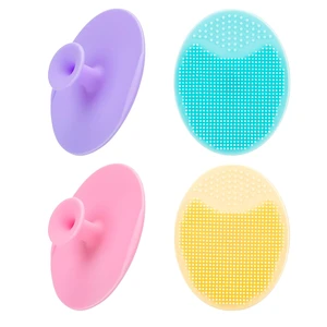 4 Pack Face Scrubber,JEXCULL Soft Silicone Facial Cleansing Brush Face Exfoliator Blackhead Acne Pore Pad Cradle Cap Face Wash Brush for Deep Cleaning Skin Care 4 Pack Face Scrubber,JEXCULL Soft Silicone Facial Cleansing Brush Face Exfoliator Blackhead Acne Pore Pad Cradle Cap Face Wash Brush for Deep Cleaning Skin Care