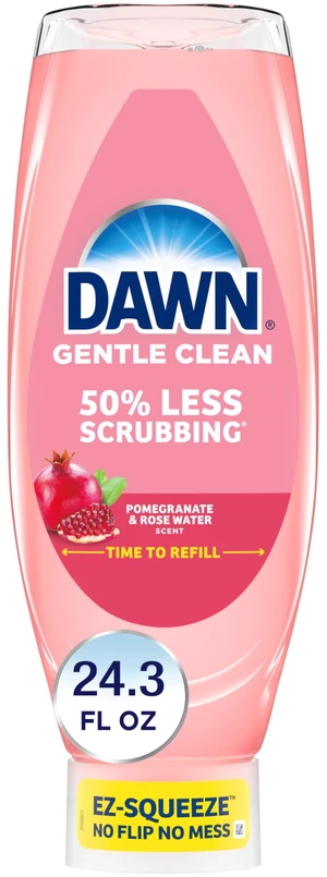Dawn Gentle Clean EZ-Squeeze Dishwashing Liquid, Pomegranate and Rose Water Scent, 24.3fl oz Dawn Gentle Clean EZ-Squeeze Dishwashing Liquid, Pomegranate and Rose Water Scent, 24.3fl oz