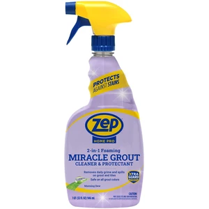 Zep HomePro Foaming Miracle Grout Cleaner & Protectant 32oz (Pack of 1) Zep HomePro Foaming Miracle Grout Cleaner & Protectant 32oz (Pack of 1)