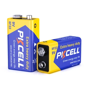 PKCELL 9V Batteries 2 Pack for Smoke Detector Alarms PKCELL 9V Batteries 2 Pack for Smoke Detector Alarms