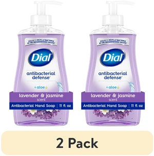 Dial Antibacterial Defense Lavender & Jasmine Liquid Hand Soap, 11 fl oz (2 Pack) Dial Antibacterial Defense Lavender & Jasmine Liquid Hand Soap, 11 fl oz (2 Pack)