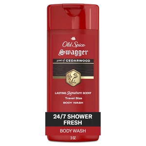 Old Spice Swagger 3X Defense Refreshing Body Wash for Men, Travel Size, 3 fl oz, 24/7 Shower Fresh with Cedarwood Scent Old Spice Swagger 3X Defense Refreshing Body Wash for Men, Travel Size, 3 fl oz, 24/7 Shower Fresh with Cedarwood Scent