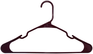 Mainstays Plastic Notched Adult Hangers, Maroon, 50 Count Mainstays Plastic Notched Adult Hangers, Maroon, 50 Count