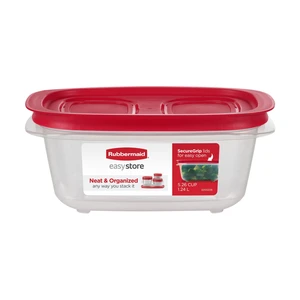 Rubbermaid EasyStore 5.26-Cup Rectangle Food Storage Container with Lids Rubbermaid EasyStore 5.26-Cup Rectangle Food Storage Container with Lids