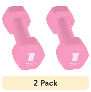 CAP 1lb Neoprene Dumbbell (2 Pack) Pink Single CAP 1lb Neoprene Dumbbell (2 Pack) Pink Single