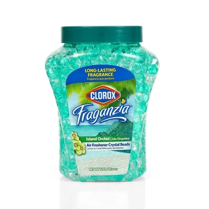Clorox Fraganzia Crystal Beads Air Freshener, Island Orchid Scent, 12 Fl Oz Clorox Fraganzia Crystal Beads Air Freshener, Island Orchid Scent, 12 Fl Oz