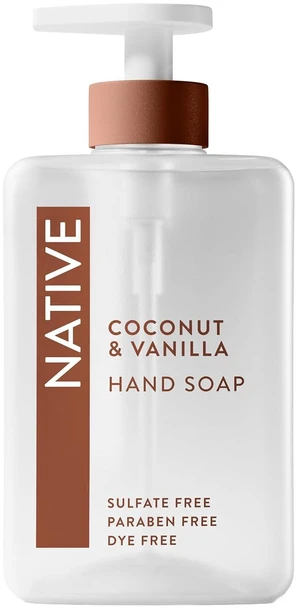 Native Liquid Hand Soap 13 oz, Coconut & Vanilla Scent, Non-Drying Plant-Based Formula, Sulfate & Paraben Free Native Liquid Hand Soap 13 oz, Coconut & Vanilla Scent, Non-Drying Plant-Based Formula, Sulfate & Paraben Free