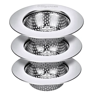 5" Fit Kitchen Sink Drain Strainer, 3-Pack Food Catcher Drain Cover 5" Fit Kitchen Sink Drain Strainer, 3-Pack Food Catcher Drain Cover