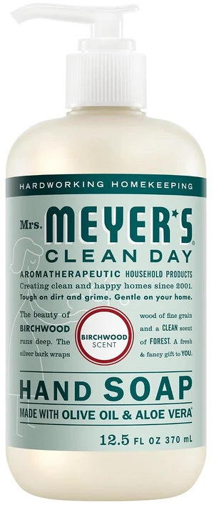 MRS. MEYER'S CLEAN DAY Hand Soap, Birchwood Scent, 12.5 Fl Oz Bottle MRS. MEYER'S CLEAN DAY Hand Soap, Birchwood Scent, 12.5 Fl Oz Bottle