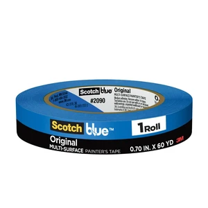 ScotchBlue Original Multi-Surface Painter's Tape, 0.70 Inches x 60 Yards, 1 Roll, Blue ScotchBlue Original Multi-Surface Painter's Tape, 0.70 Inches x 60 Yards, 1 Roll, Blue
