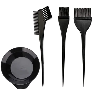 Hair Dye Color Brush and Bowl Set, Black Hair Dye Color Brush and Bowl Set, Black