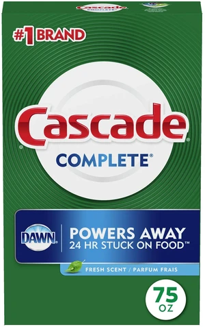Cascade Complete Dishwasher Detergent Powder, Fresh, 75 fl oz Cascade Complete Dishwasher Detergent Powder, Fresh, 75 fl oz