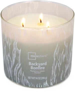 Mainstays 3-Wick Ombre Wrap Backyard Bonfire Scented Jar Candle, 14 oz Mainstays 3-Wick Ombre Wrap Backyard Bonfire Scented Jar Candle, 14 oz