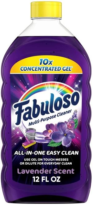 Fabuloso 10X Concentrated Gel Multi-Purpose, Toilet & Floor Cleaner, Lavender Scent, 12 fl oz Bottle Fabuloso 10X Concentrated Gel Multi-Purpose, Toilet & Floor Cleaner, Lavender Scent, 12 fl oz Bottle
