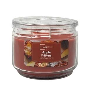 Mainstays Apple Fritter 3-Wick Glass Jar Candle 11.5 oz Mainstays Apple Fritter 3-Wick Glass Jar Candle 11.5 oz